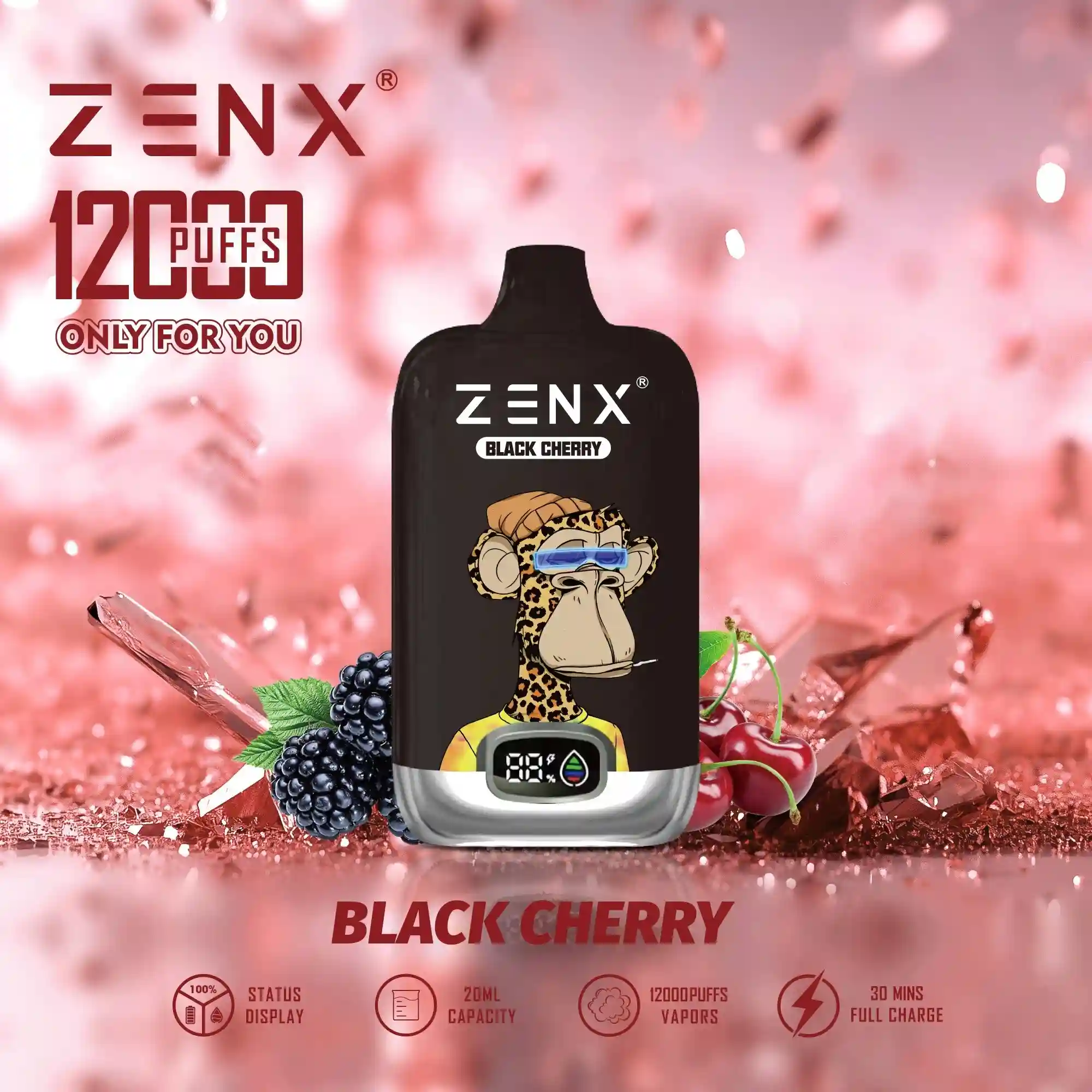 ZENX Digital Box — Black Cherry